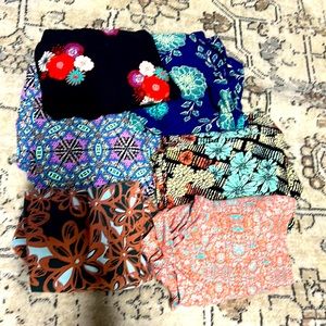 6 pairs of like new lularoe leggings